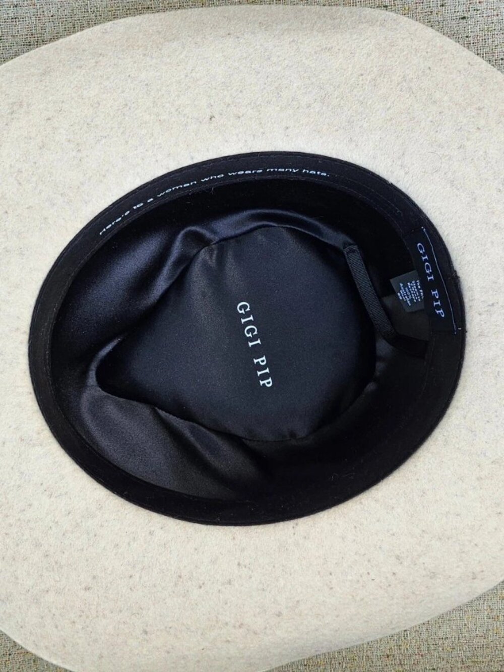 Gigi Rip Women Hat Fedora Cow Girl Hat 100% Australian Wool Size 59 - Picture 9 of 11